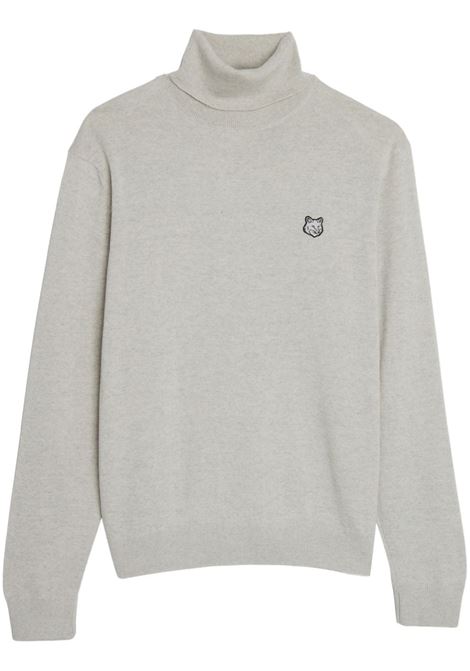 Grey roll-neck long-sleeve jumper Maison Kitsuné - men